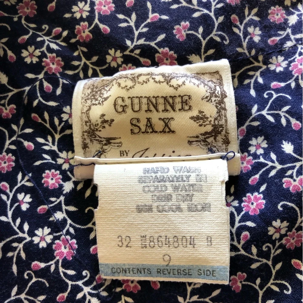 RARE Gunne Sax Jessica McLintock Vintage Prairie Dress - Picture 4 of 5